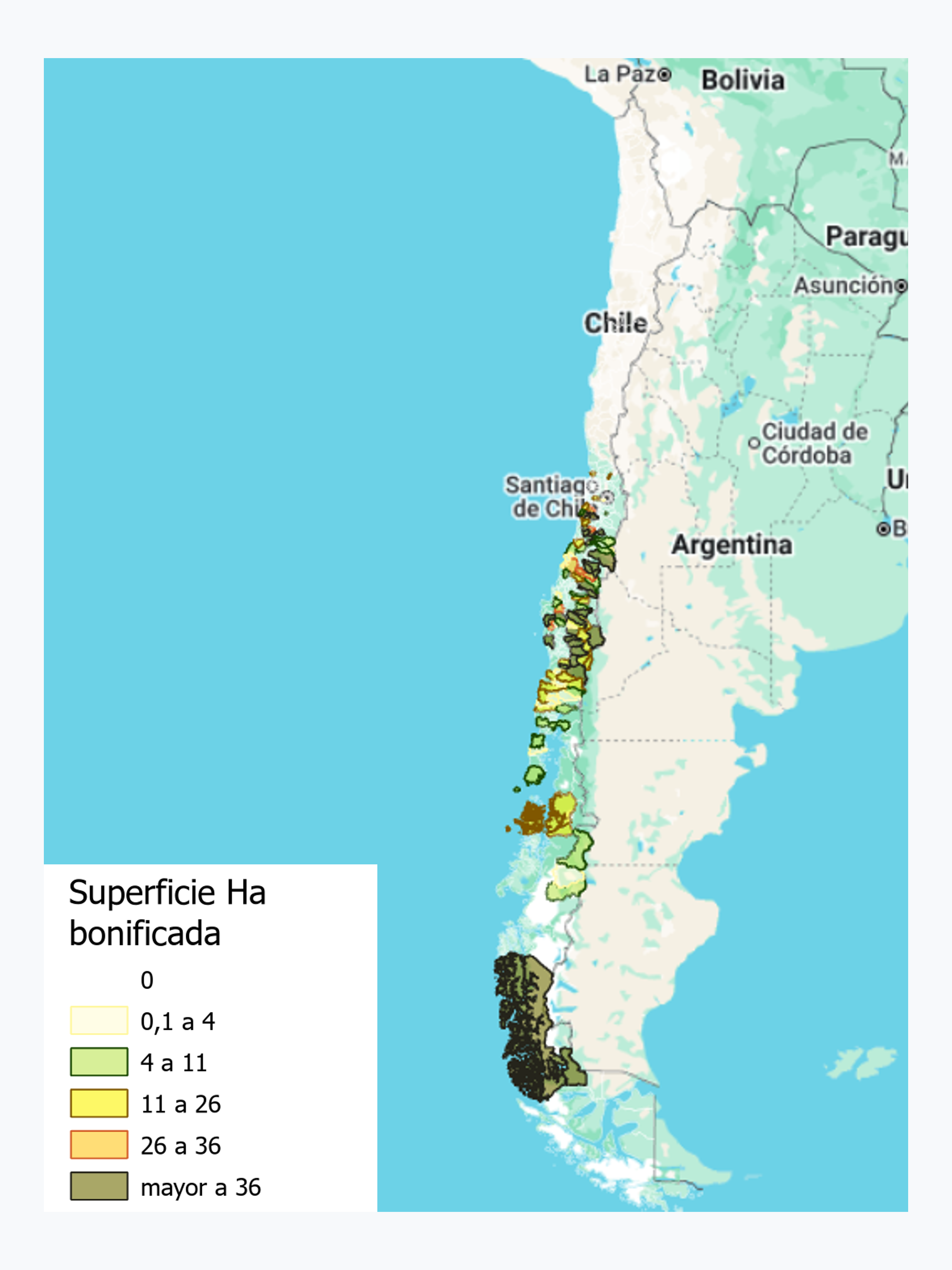 Bonificaciones por Ley 20.283, Bosque Nativo - (2015)